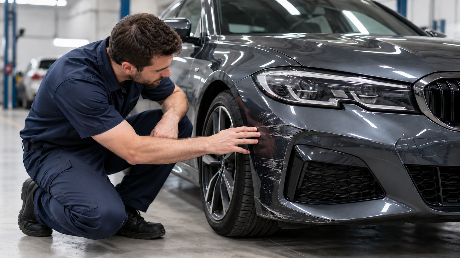 How should a damaged BMW or Audi be repaired?